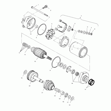 STARTING MOTOR - B994978 (4951515151c009)