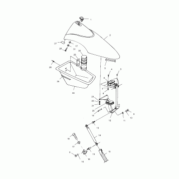 FRONT STORAGE COMPARTMENT - W004673D (4955755575A009)