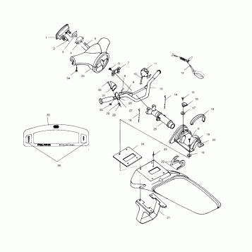 STEERING - W004673D (4955755575A014)