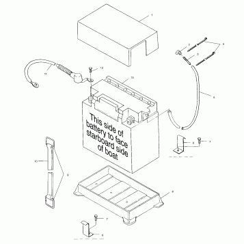 BATTERY BOX - W004673D (4955755575B007)