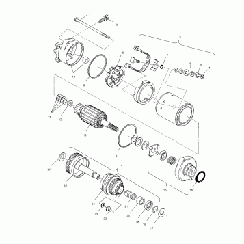 STARTING MOTOR - W004673I (4955755575C007)