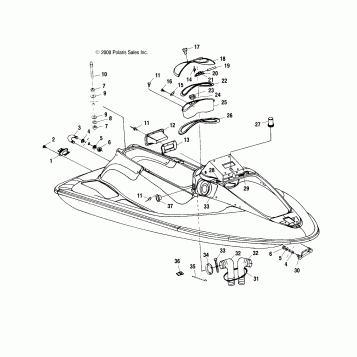 HULL and BODY - W004699D (4955765576A005)