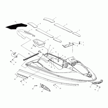 HULL and BODY - W004699D (4955765576A007)