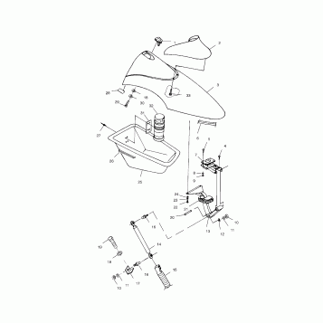 FRONT STORAGE COMPARTMENT - W004699D (4955765576A008)