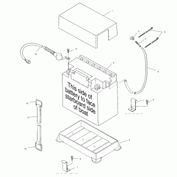 BATTERY BOX - W004699D (4955765576B007)