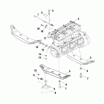 ENGINE MOUNTING - W005099D (4955775577B004)