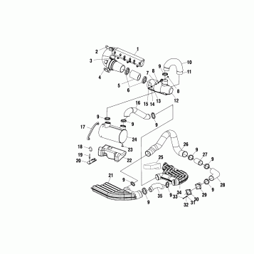 EXHAUST SYSTEM - W005099D (4955775577B008)