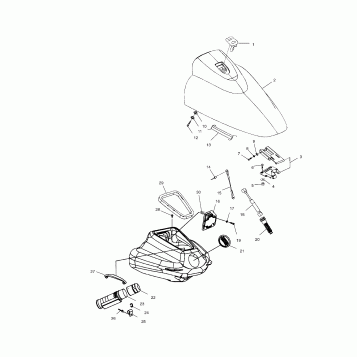 FRONT STORAGE COMPARTMENT - W005099D (4955775577A010)