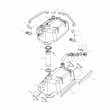 FUEL TANK - W005098D (4955785578A012)