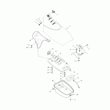 FRONT STORAGE COMPARTMENT - W004978D (4955795579A008)