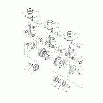 CRANKSHAFT & PISTON - W004978D (4955795579C004)