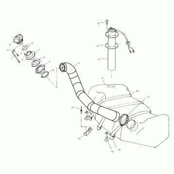 FUEL TANK - W004999D (4955805580A010)