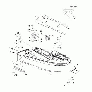 HULL and BODY - W005197D (4955815581A007)