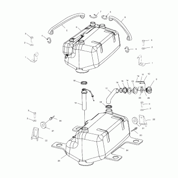 FUEL TANK - W005197D (4955815581A011)
