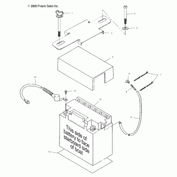 BATTERY BOX - W005197D (4955815581B010)