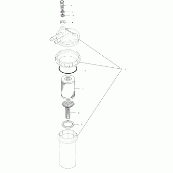FUEL/WATER SEPARATOR - W005197I (4955815581C010)