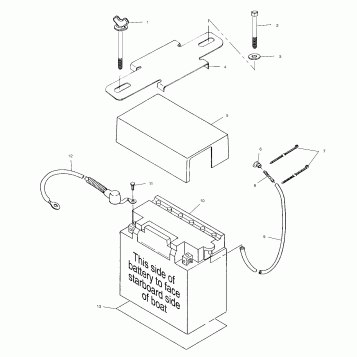 BATTERY BOX - W005199D (4955825582B014)