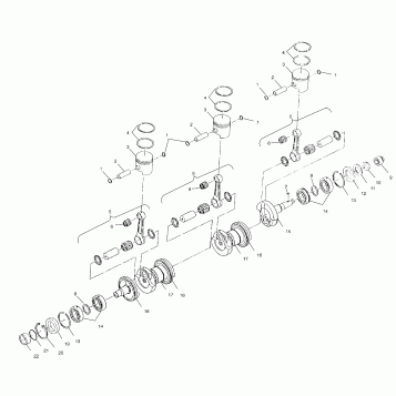 CRANKSHAFT and PISTON - W005199I (4955825582C007)