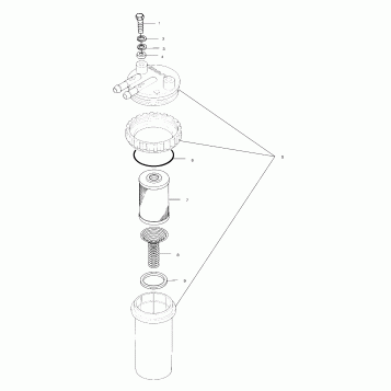 FUEL/WATER SEPARATOR - W005199I (4955825582C013)