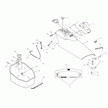 FRONT STORAGE COMPARTMENT - B994596 (4955995599a008)