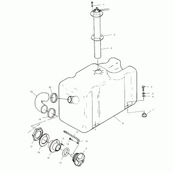 FUEL TANK - B994596 (4955995599a009)
