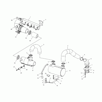 EXHAUST SYSTEM - B994596 (4955995599b005)
