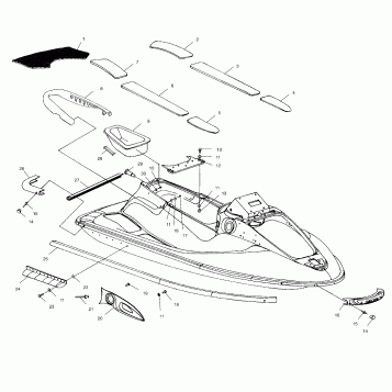 HULL and BODY - W014697D (4964806480A004)