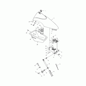 FRONT STORAGE COMPARTMENT - W014697D (4964806480A006)