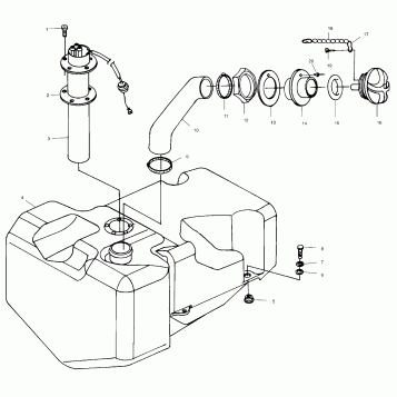 FUEL TANK - W014697D (4964806480A007)