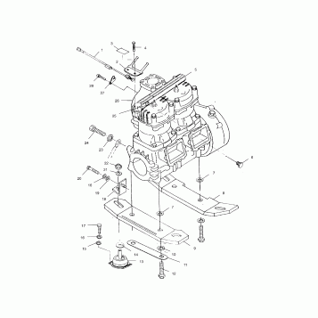ENGINE MOUNTING - W014697D (4964806480A013)