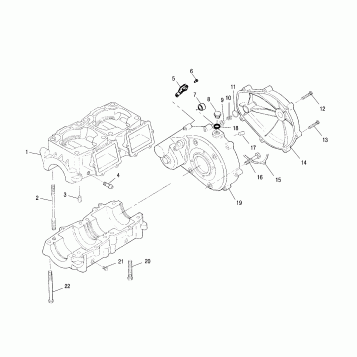 CRANKCASE - W014697D (4964806480B012)