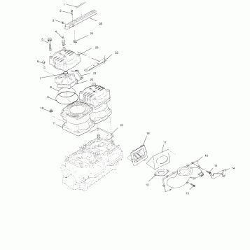CYLINDER & MANIFOLD - W014697D (4964806480B013)