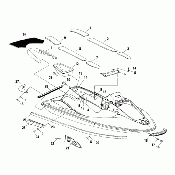 HULL and BODY - W014699D (4964816481A005)