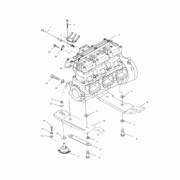 ENGINE MOUNTING - W014699D (4964816481A014)