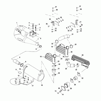 EXHAUST SYSTEM - W015197D (4964826482B005)