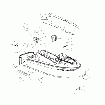 HULL and BODY - W015199D (4964836483A005)