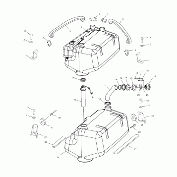 FUEL TANK - W015199D (4964836483A009)
