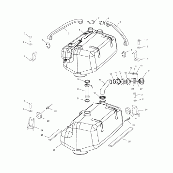 FUEL TANK - W015198D (4964846484A009)