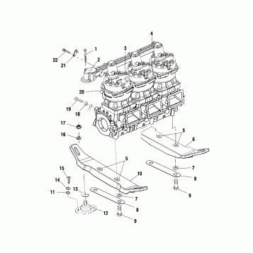 ENGINE MOUNTING - W015198D (4964846484B014)