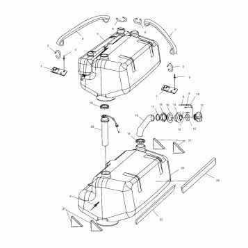 FUEL TANK - W015099D (4964866486A010)
