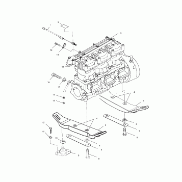 ENGINE MOUNTING - W015099D (4964866486B002)