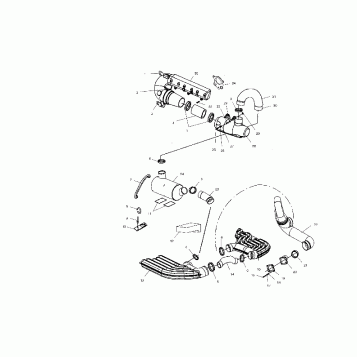 EXHAUST SYSTEM - W015099D (4964866486B006)