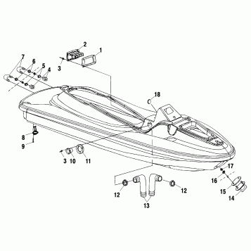 HULL and BODY - W015098D (4964876487A007)