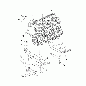 ENGINE MOUNTING - W015098D (4964876487B014)