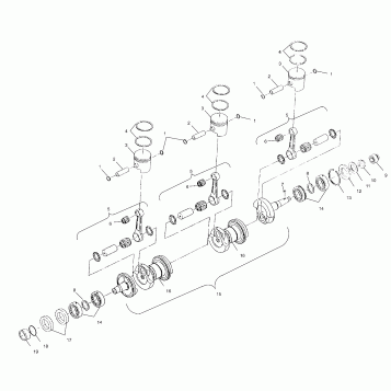 CRANKSHAFT and PISTON - W025098D/W025098C/W025098I (4971447144C03)
