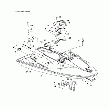 HULL and BODY - W014999D (4964886488A003)
