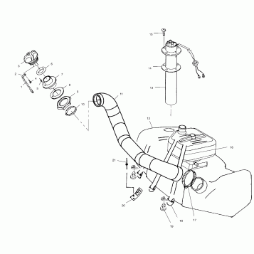 FUEL TANK - W014999D (4964886488A008)