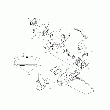 STEERING - W014999D (4964886488A012)