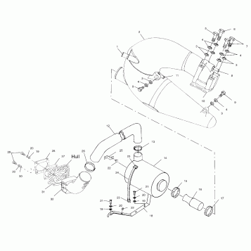 EXHAUST SYSTEM - W014999D (4964886488B004)