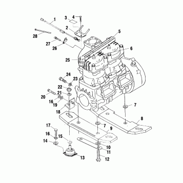 ENGINE MOUNTING - W025197D/W025197I (4971297129B06)